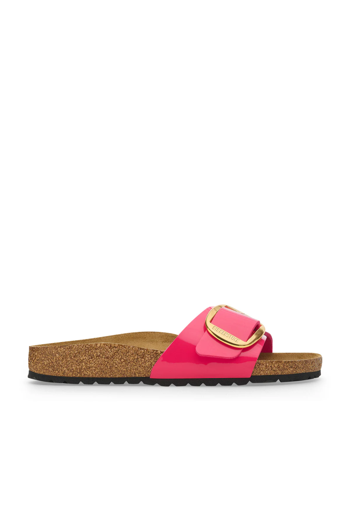 Madrid Big Buckle Patent Fuchsia Fusion Birko-flor Narrow