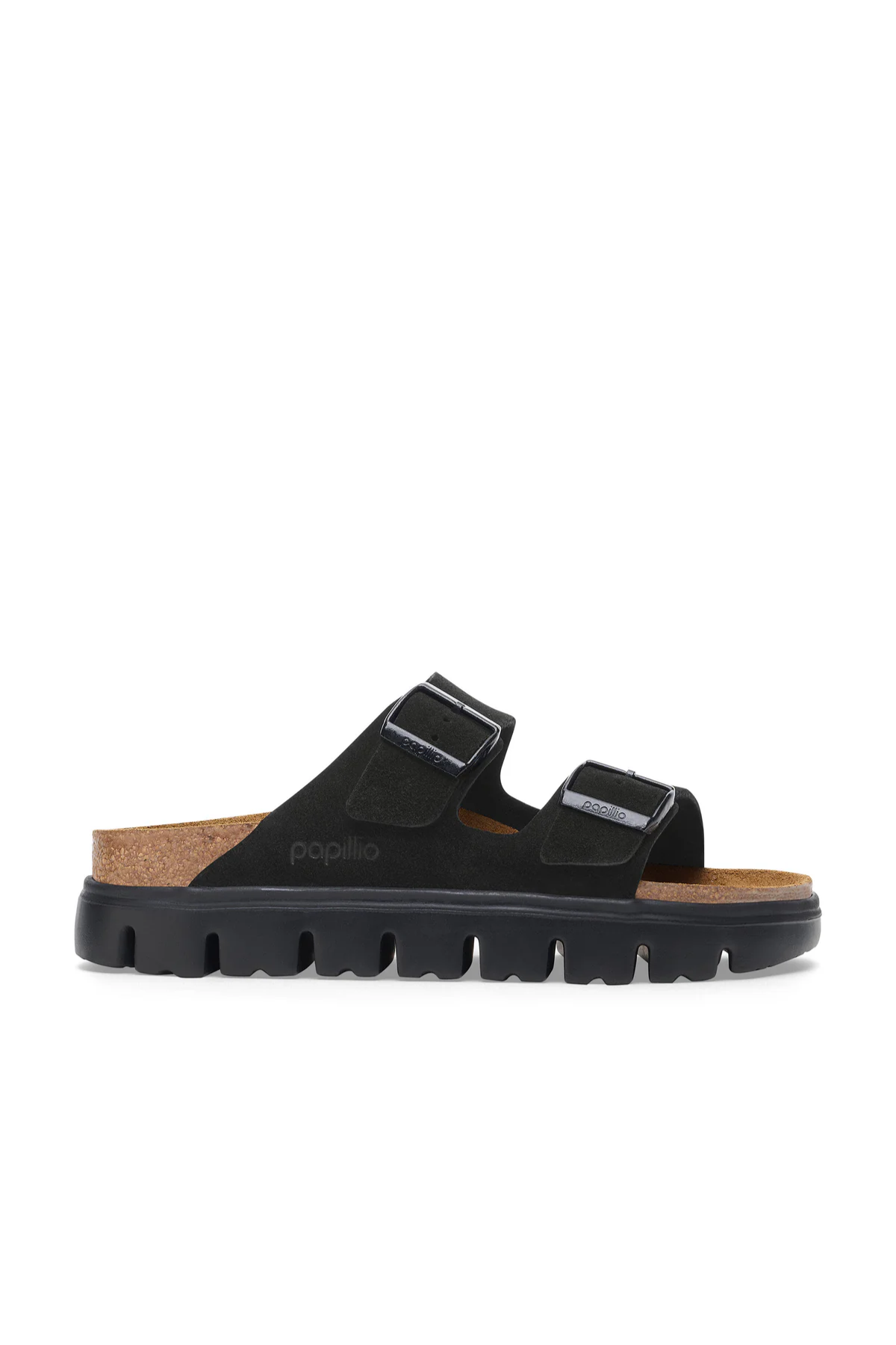 Birkenstock Arizona Chunky Black Suede Leather Narrow