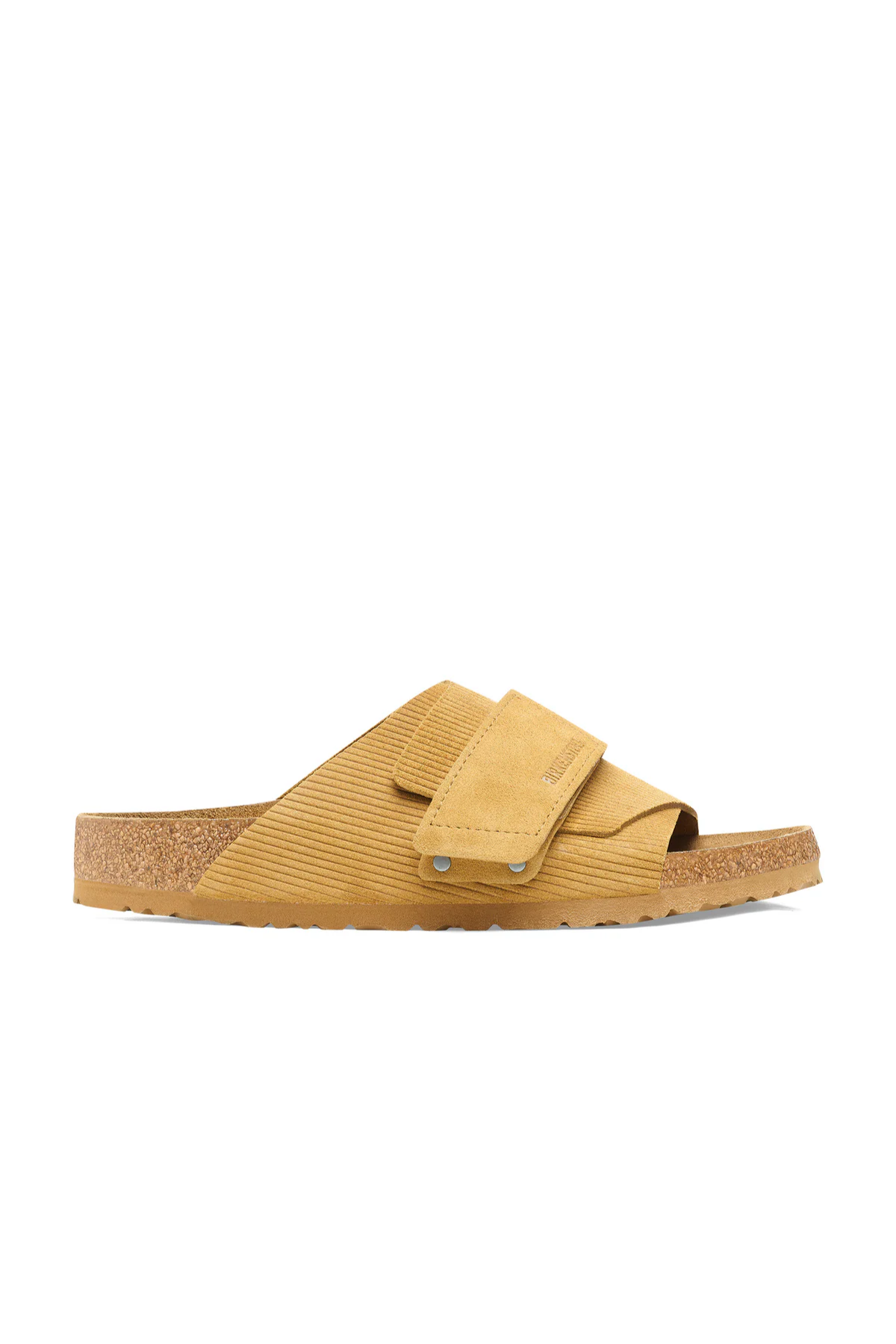 Kyoto Corduroy Cork Brown Embossed Suede Leather Narrow