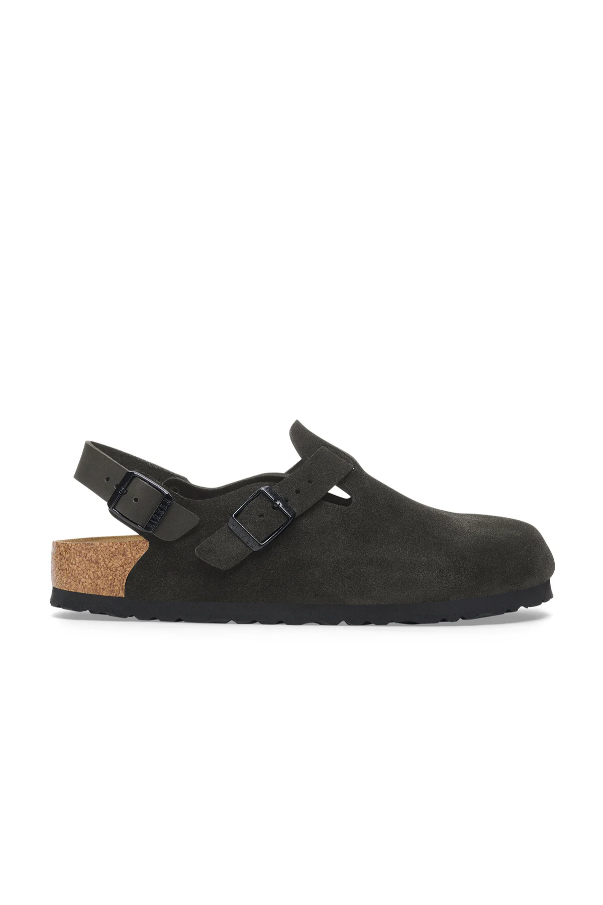 Tokio Black Suede Leather Narrow