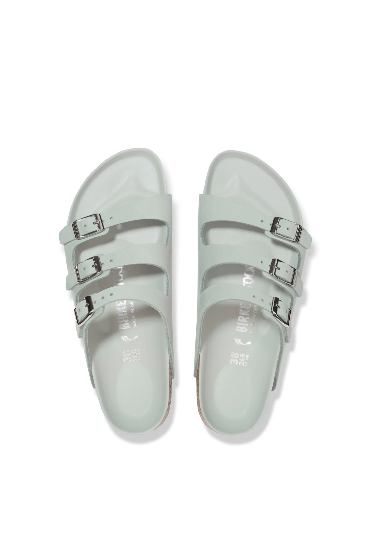Florida Semi-Exquisite Pure Sage Nubuck Leather Narrow