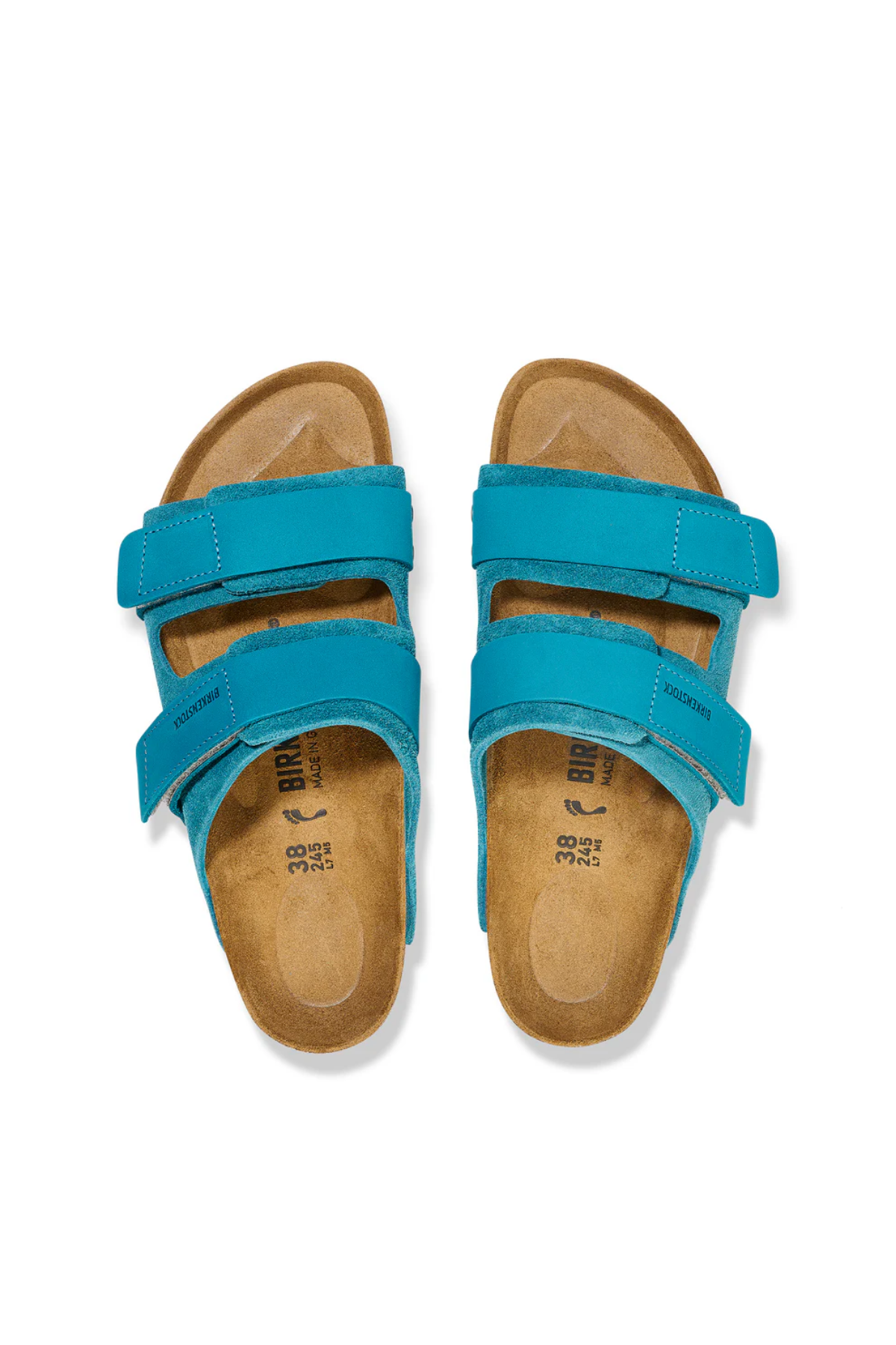 Uji Deep Turquoise Suede/nubuck Leather Narrow