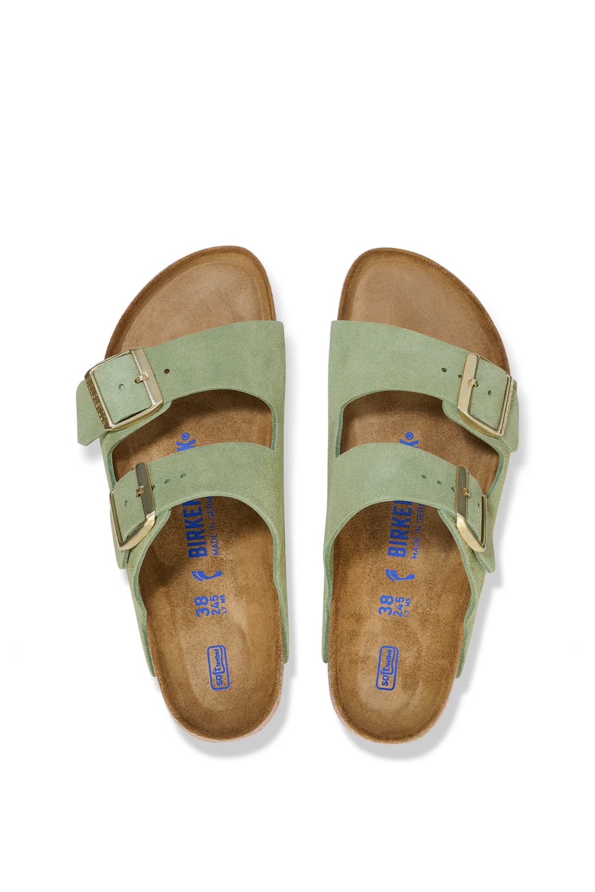 Arizona Sfb Green Tea Suede Leather Narrow