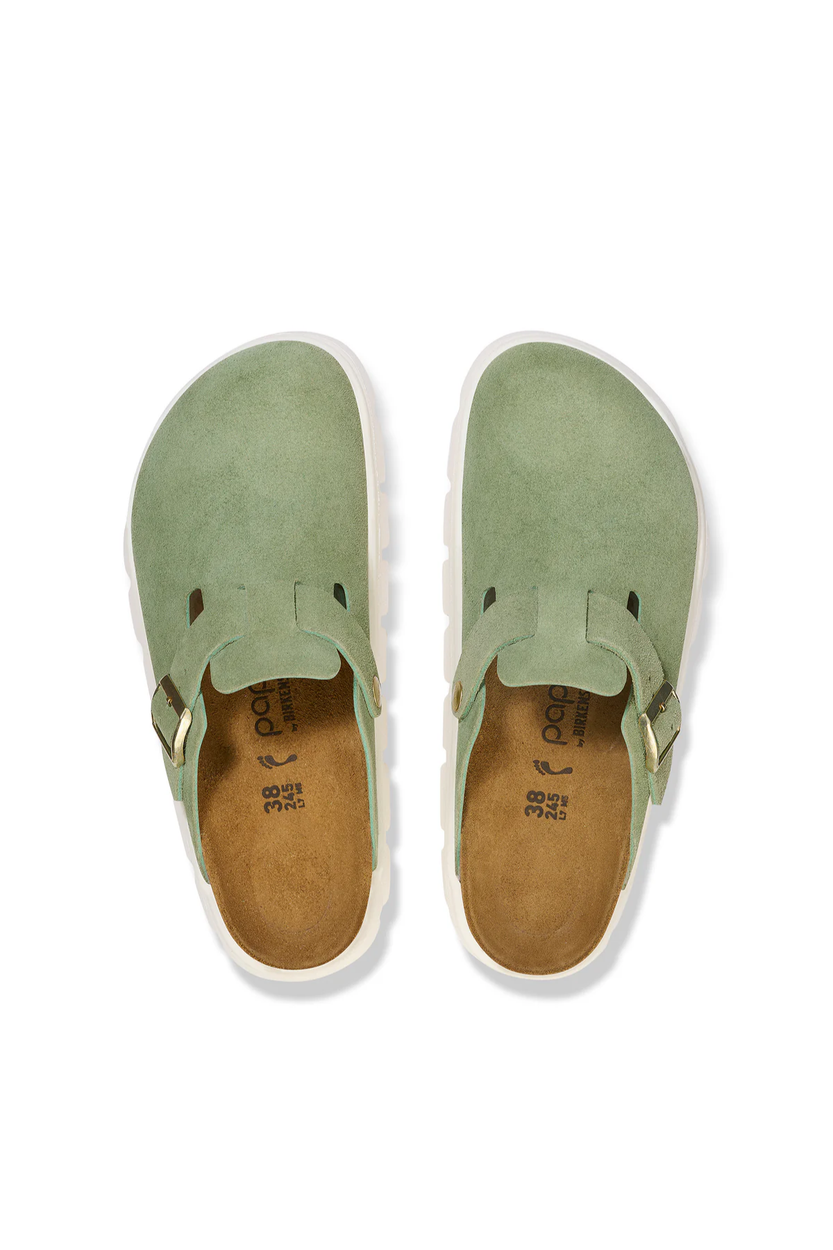 Boston Chunky Green Tea Leather Narrow