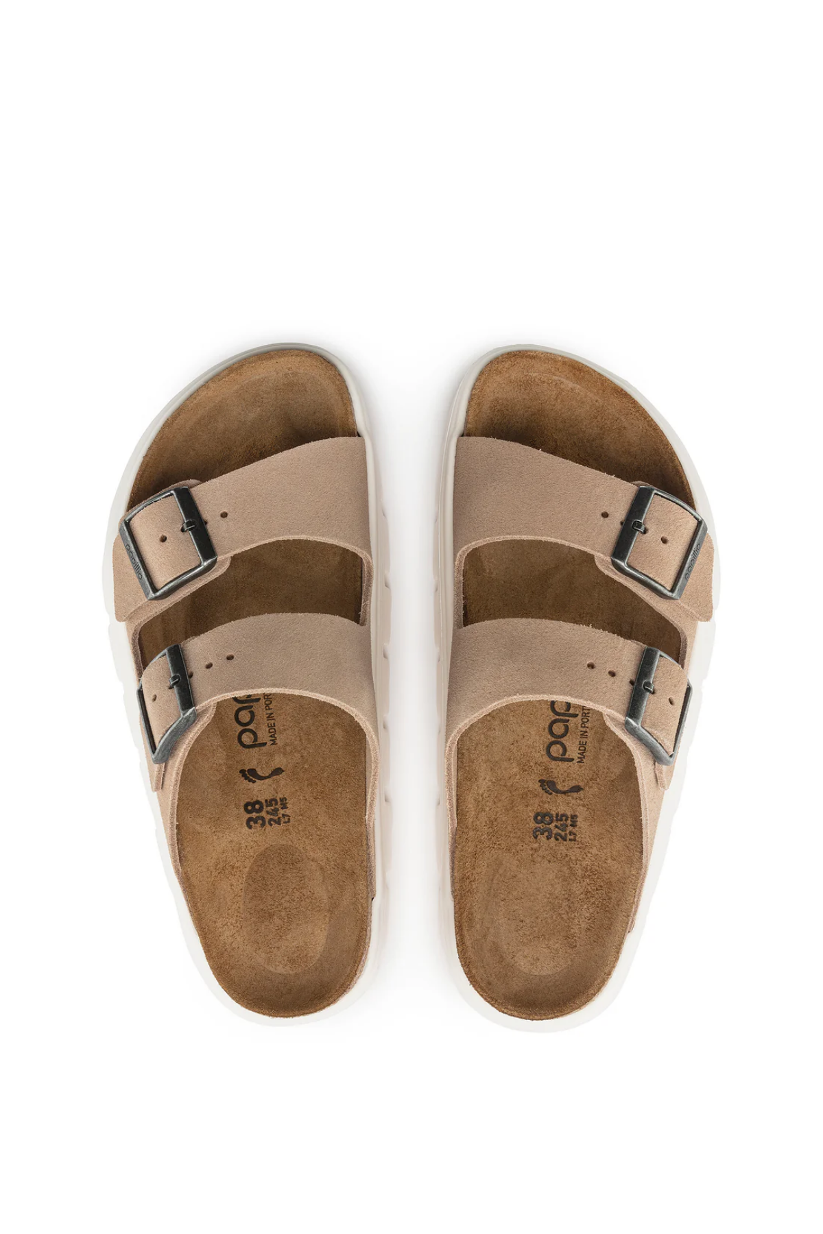 Birkenstock Arizona Chunky Warm Sand Suede Leather Narrow