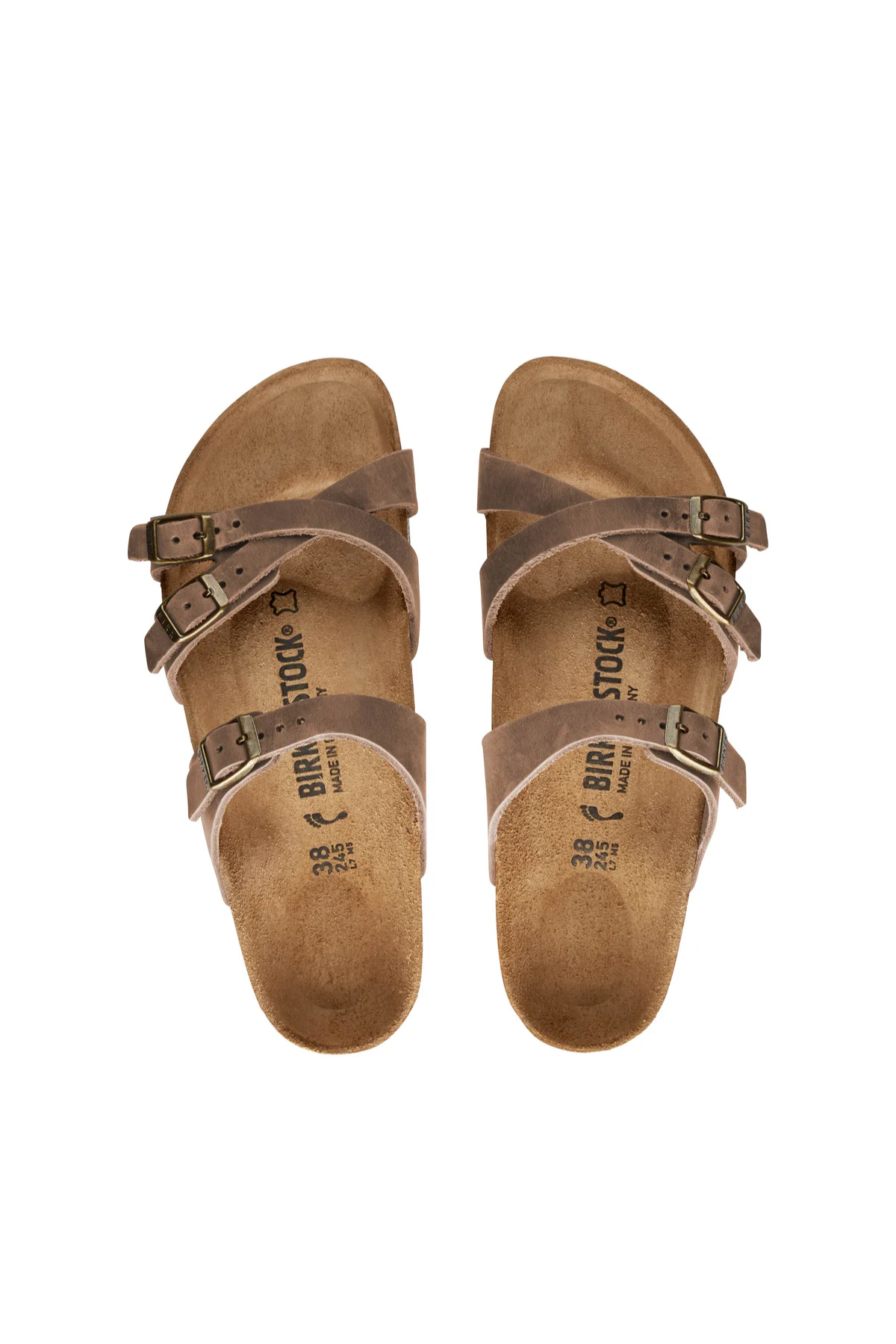 Franca Tabacco Brown Oiled Leather Narrow