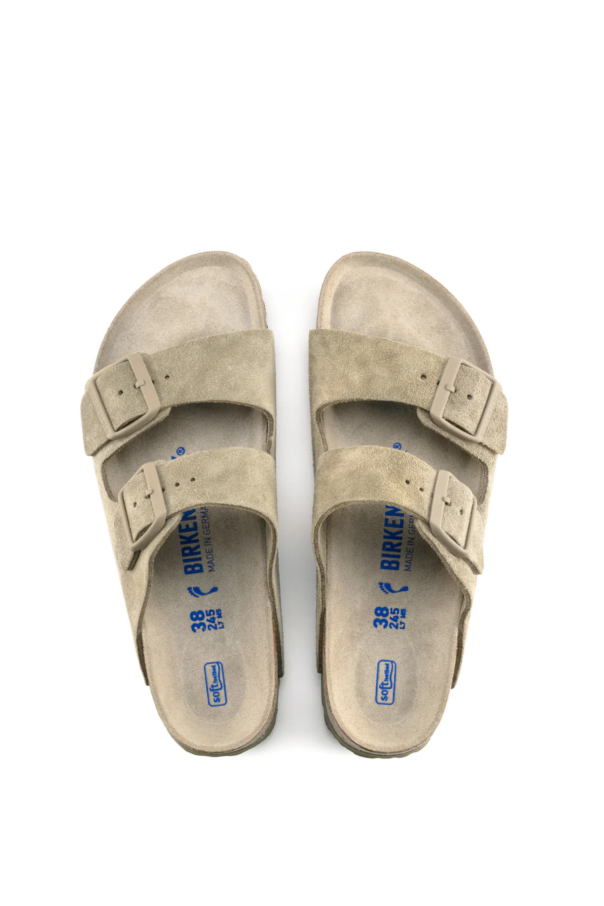 Arizona Sfb Faded Khaki Suede Leather Narrow
