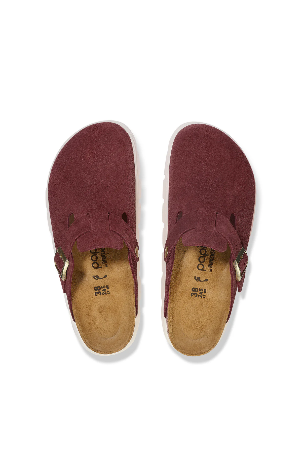 Boston Chunky Berry Crush Suede Leather Narrow