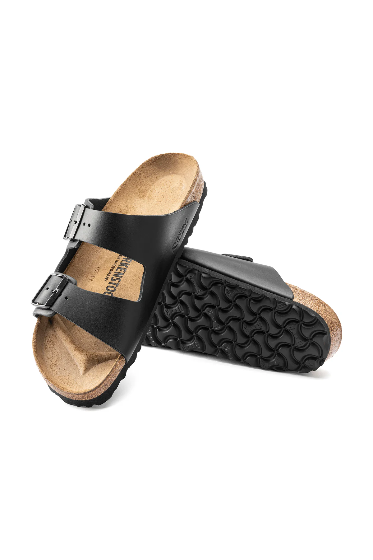 Arizona Black Smooth Leather Narrow