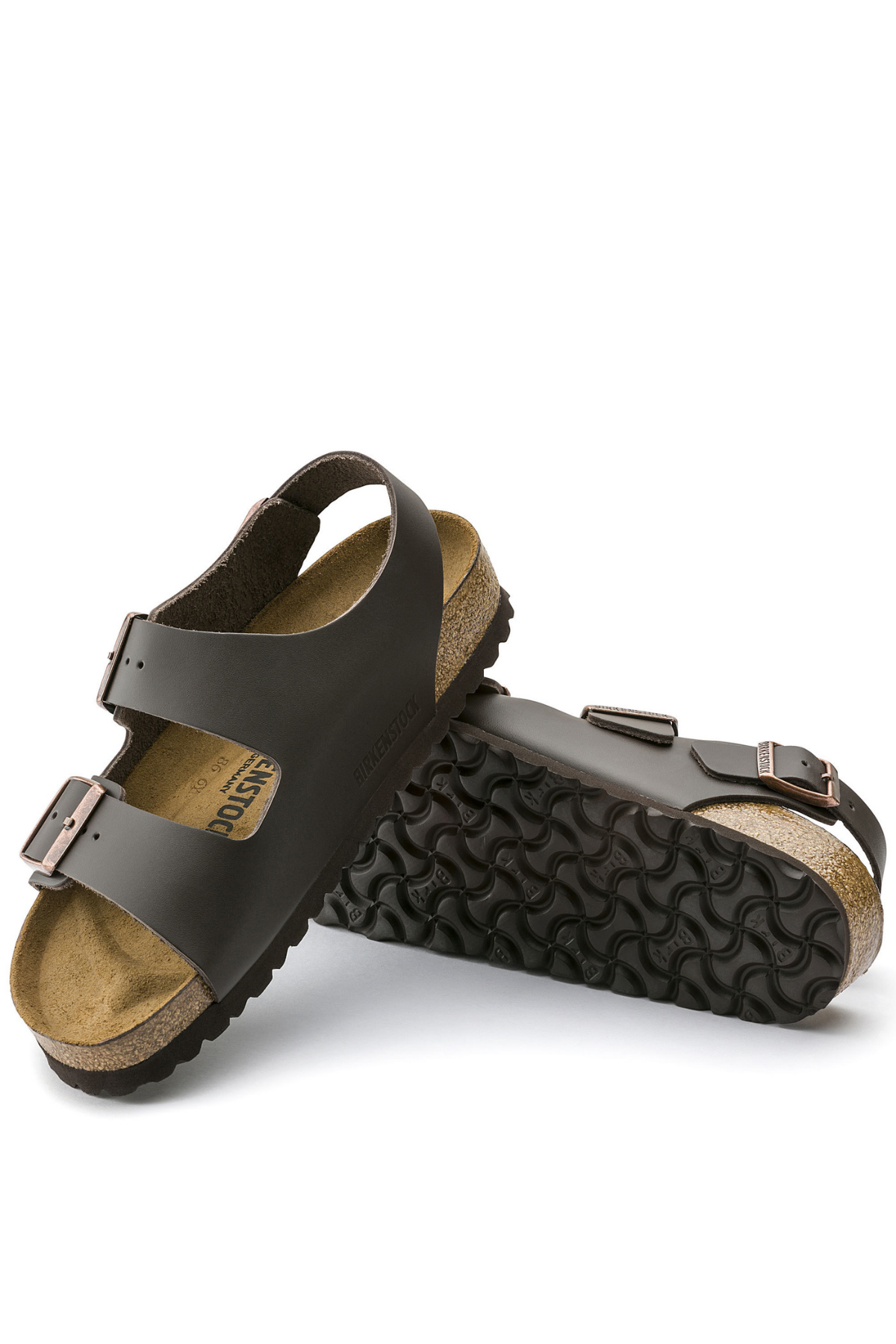 Birkenstock Milano Dark Brown Smooth Leather Narrow