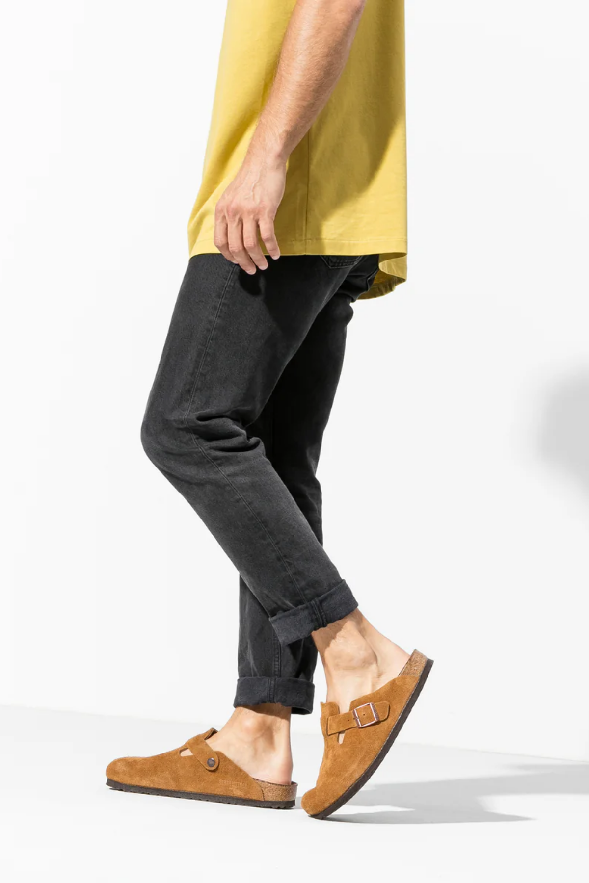 Boston Sfb Mink Suede Leather Narrow