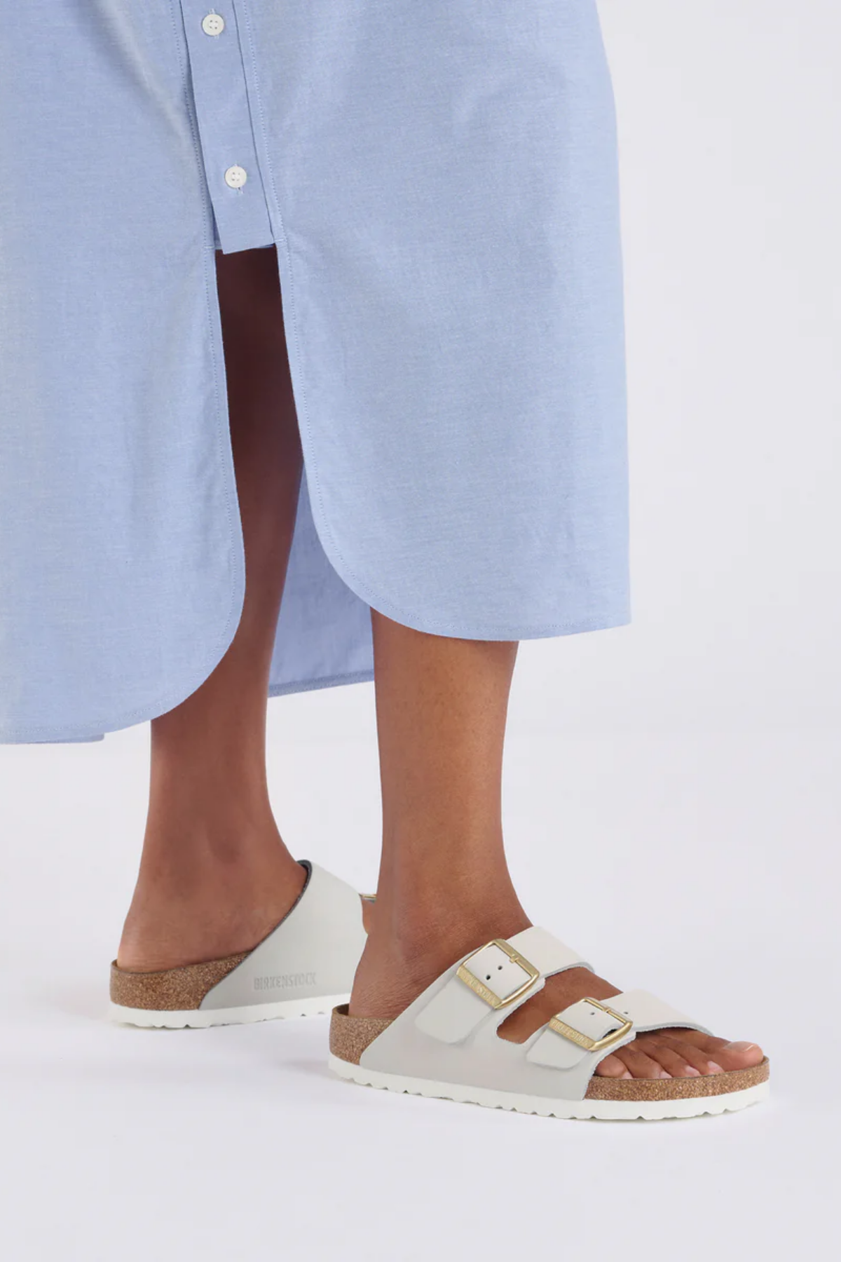 Arizona Antique White Nubuck Leather Regular