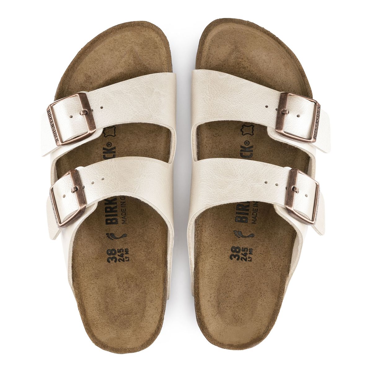 Arizona Birko-Flor Sandal Graceful Pearl White