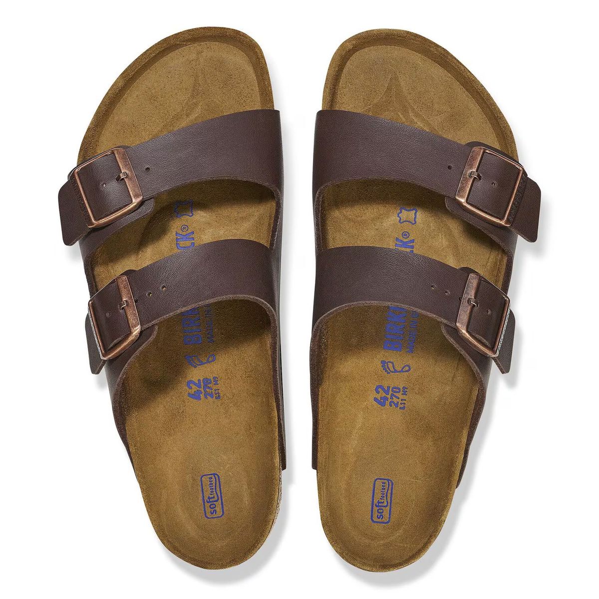Arizona Soft Footbed Brown Birko-Flor