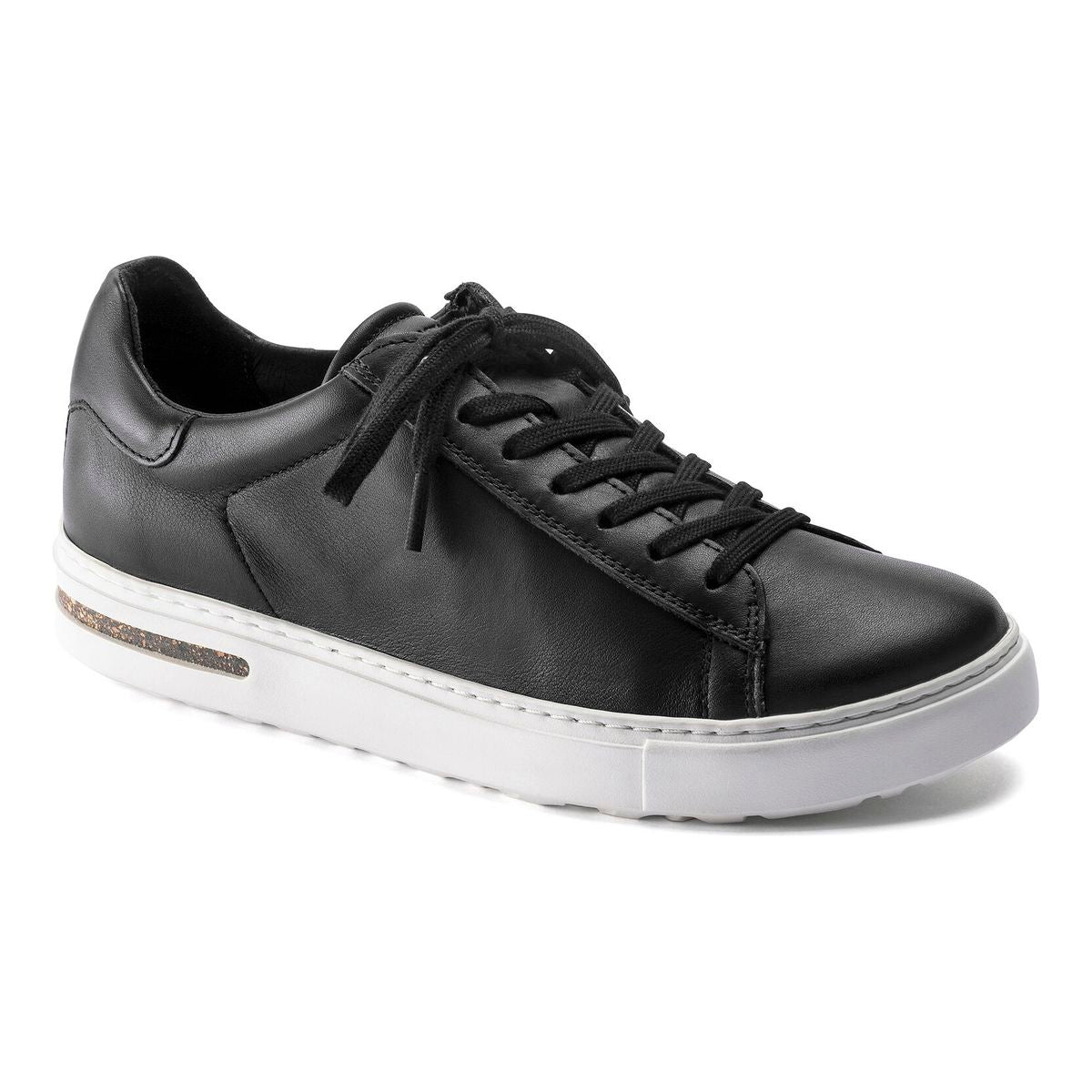 Bend Leather Lace-Up Sneaker Black (Unisex)