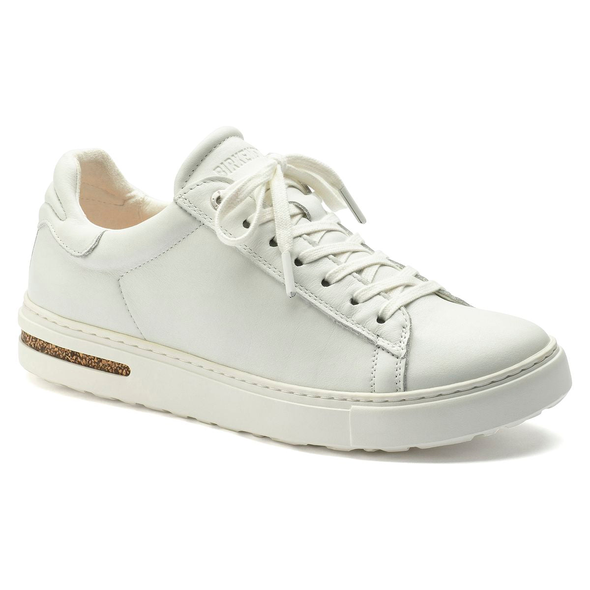 Bend Leather Lace-Up Sneaker White (Unisex)