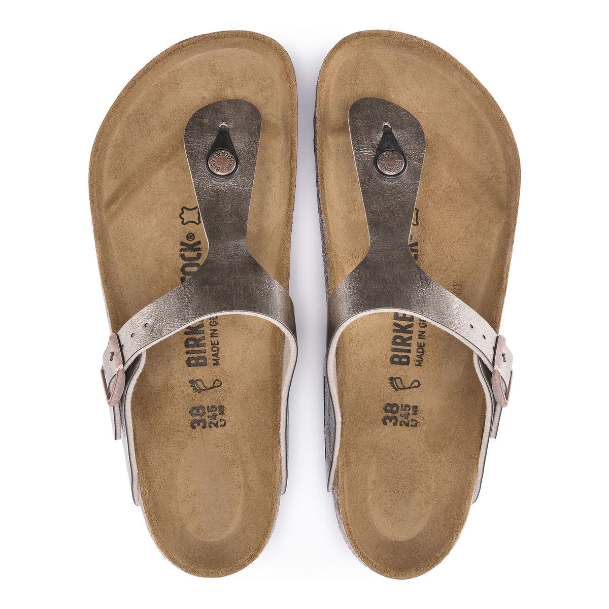 Birkenstock Gizeh Birko-Flor in Taupe