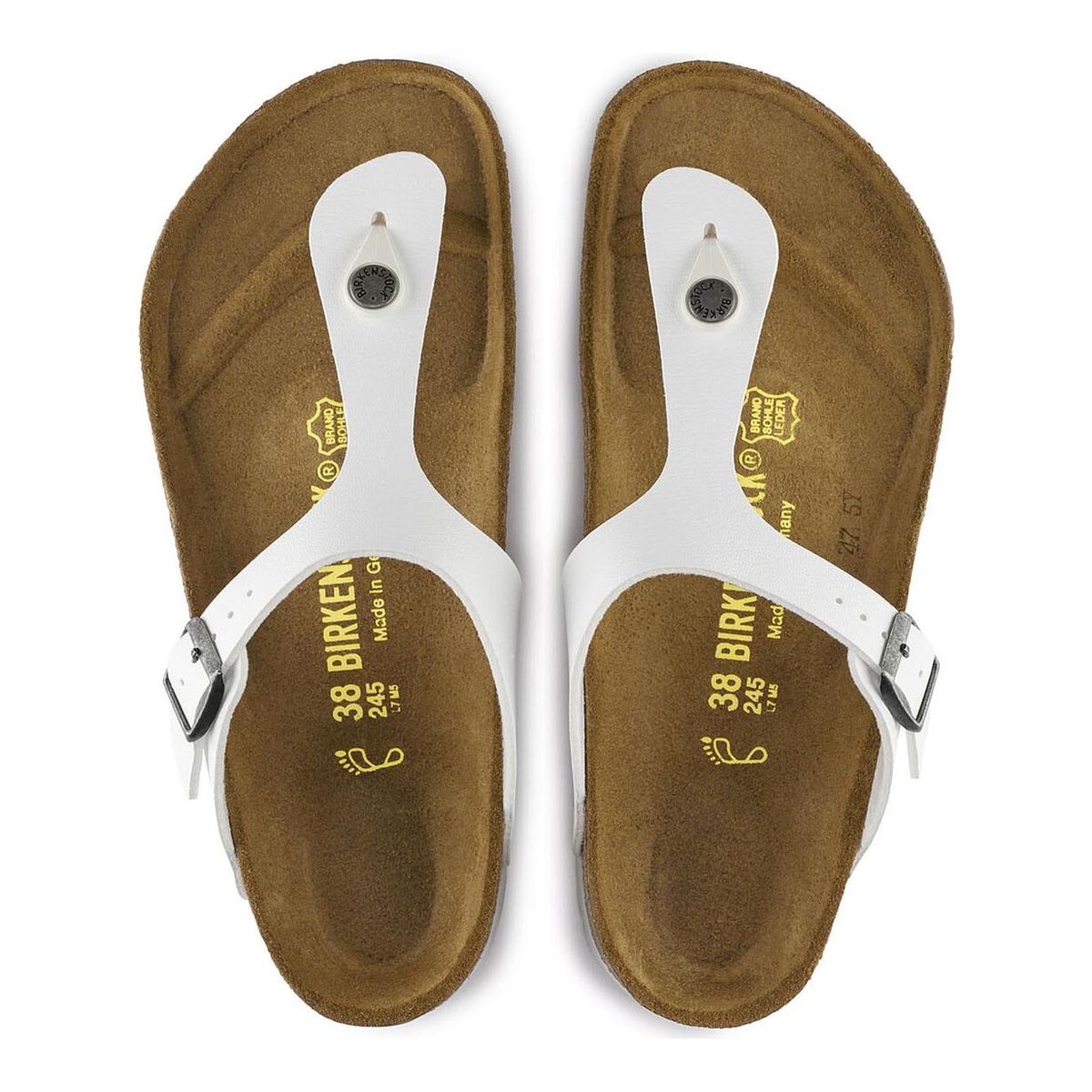 Birkenstock Gizeh Birko-Flor in White