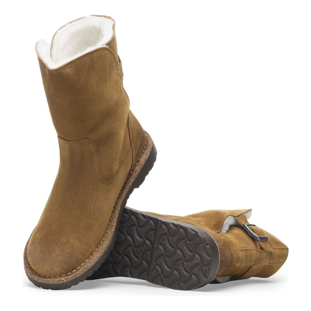 Birkenstock Uppsala Pull On Shearling Boot in Dark Tea