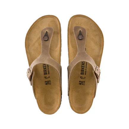 Gizeh Tabacco Brown Oiled Leather Narrow