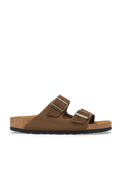 Arizona Corduroy Dark Tea Embossed Suede Leather Regular