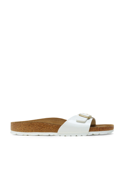 Madrid Patent White Birko-flor Regular