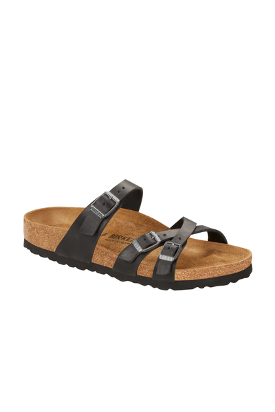 Franca Black Oiled Leather Regular