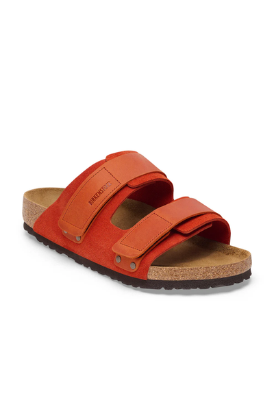 Uji Rust Brown Suede/nubuck Leather Narrow
