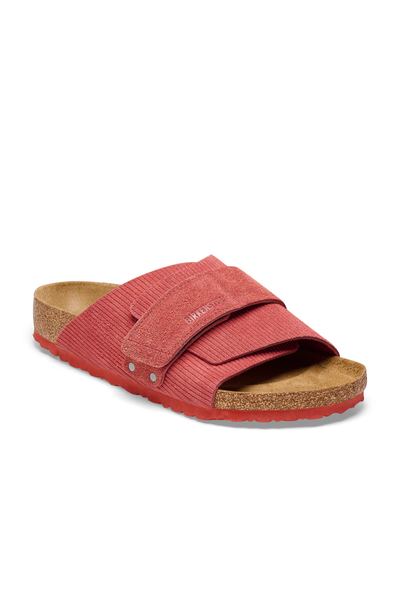 Kyoto Corduroy Sienna Red Embossed Suede Regular