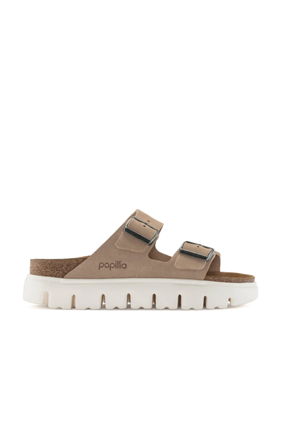 Birkenstock Arizona Chunky Warm Sand Suede Leather Narrow