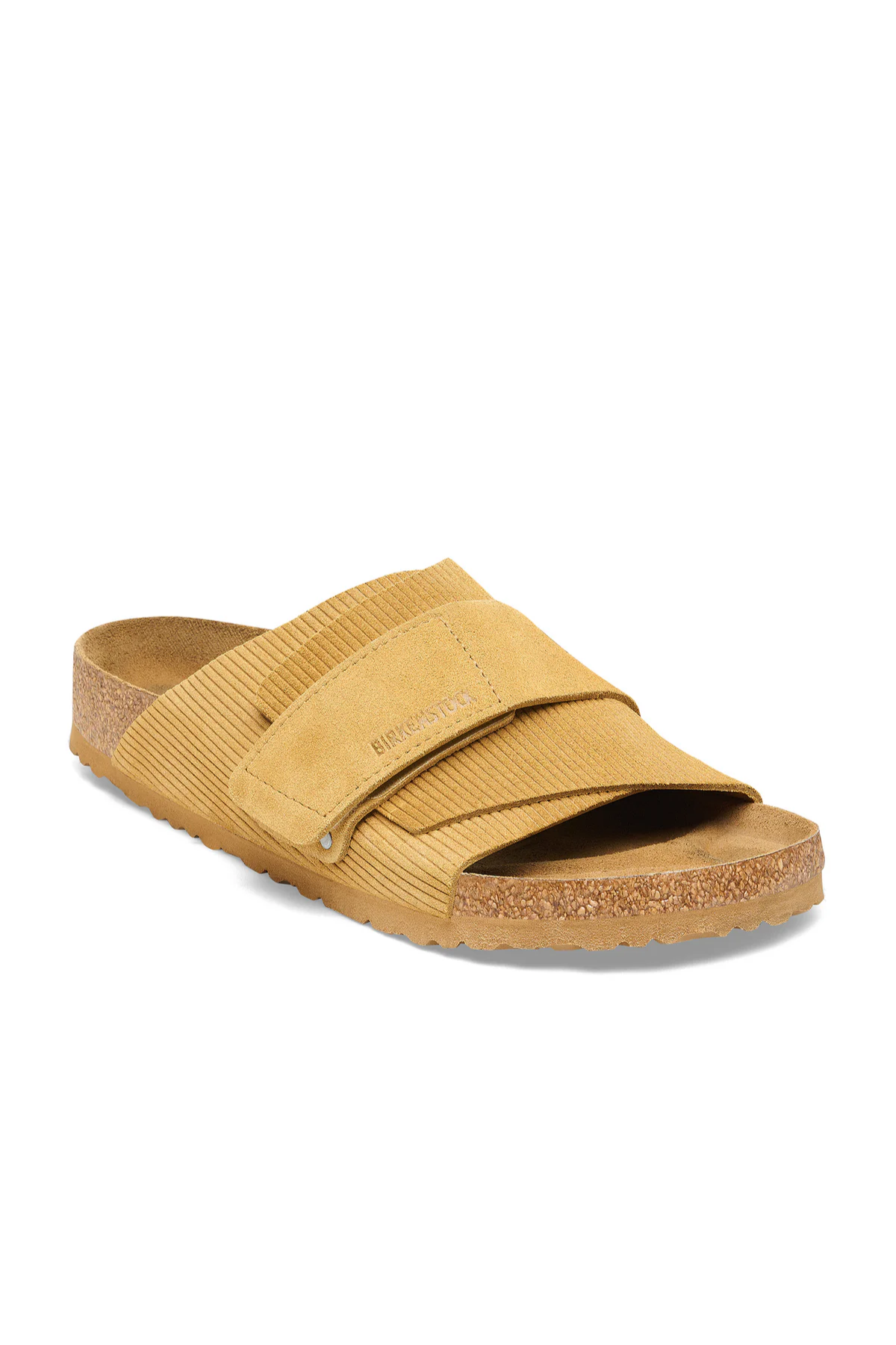 Kyoto Corduroy Cork Brown Embossed Suede Leather Regular