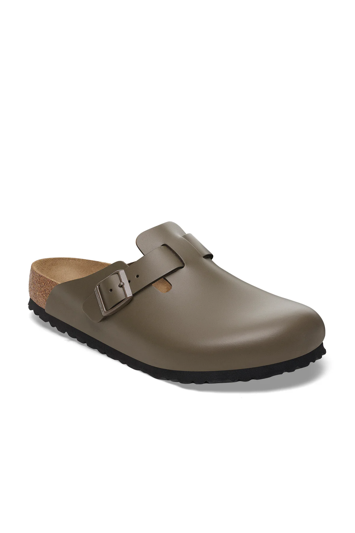 Boston Concrete Grey Smooth Leather Narrow