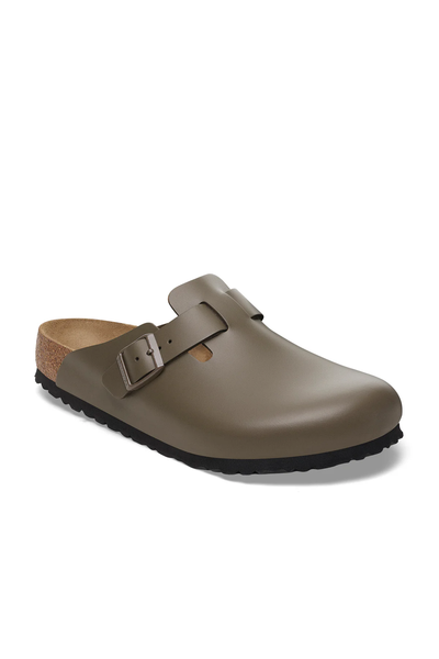 Boston Concrete Grey Smooth Leather Narrow