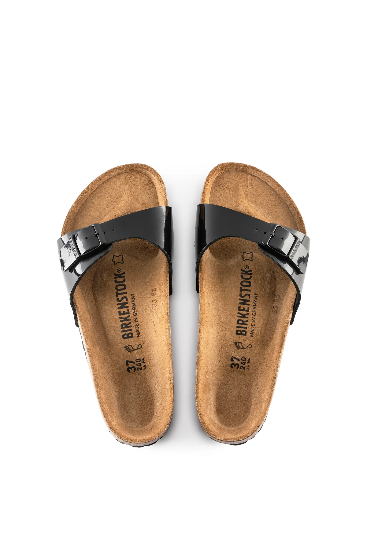 Madrid Patent Black Birko-flor Regular