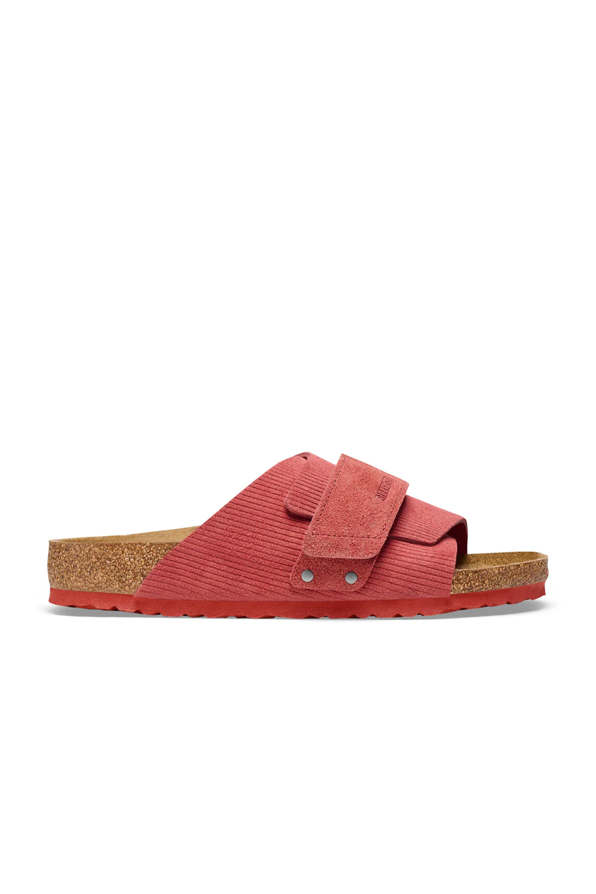 Kyoto Corduroy Sienna Red Embossed Suede Narrow