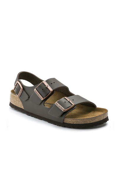 Birkenstock Milano Dark Brown Smooth Leather Regular