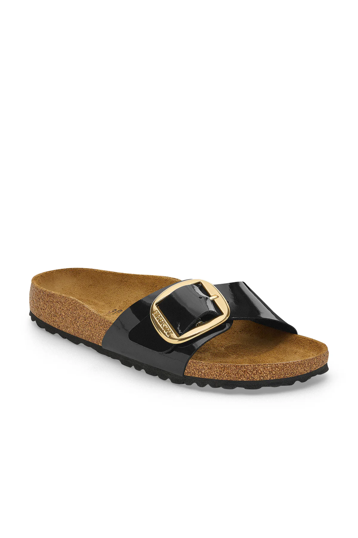 Madrid Big Buckle Patent Black/gold Birko-flor Regular