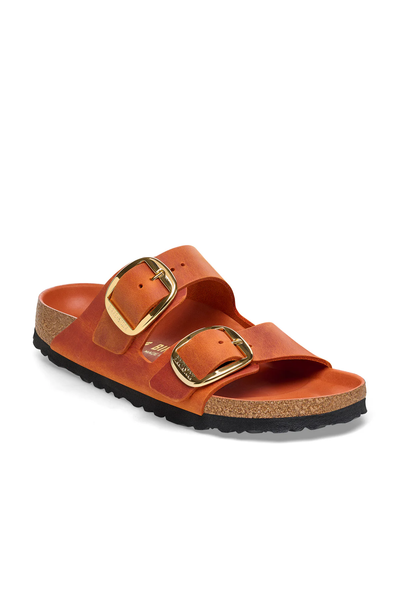 Arizona Big Buckle Burnt Orange Oiled Leather Regular