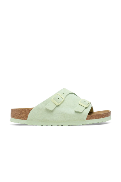 Zurich Faded Lime Suede Leather Regular