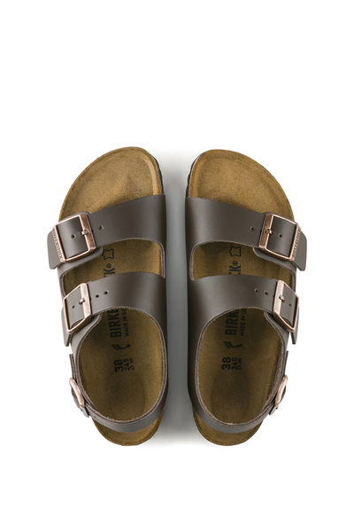 Birkenstock Milano Dark Brown Smooth Leather Regular