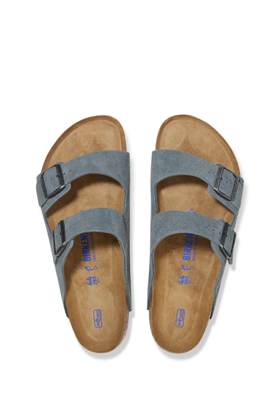 Arizona Sfb Basalt Grey Suede Leather Narrow