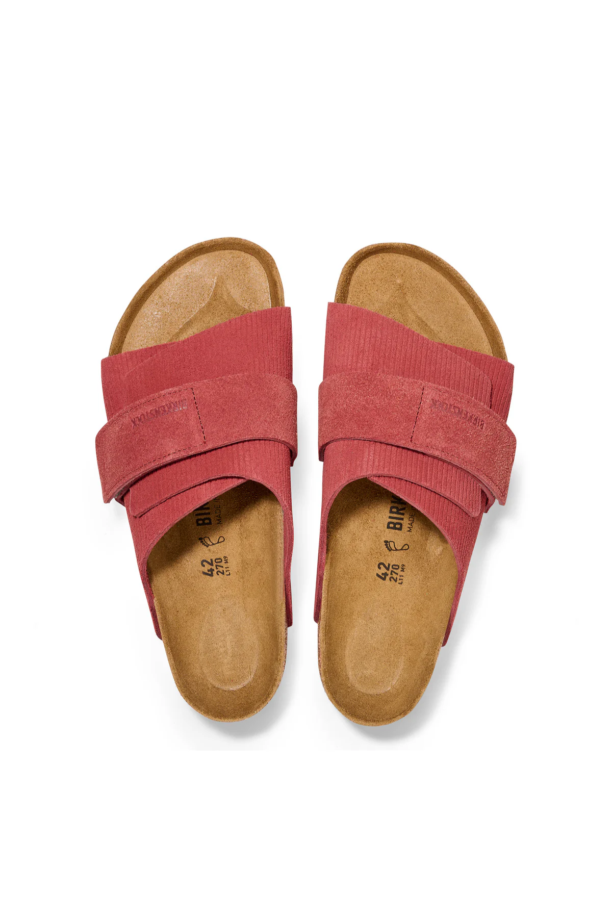 Kyoto Corduroy Sienna Red Embossed Suede Regular