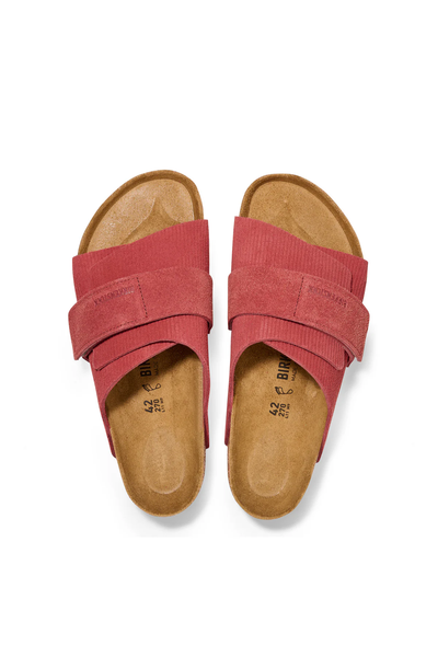 Kyoto Corduroy Sienna Red Embossed Suede Regular