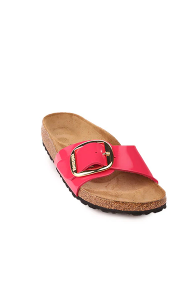 Madrid Big Buckle Patent Fuchsia Fusion Birko-flor Narrow