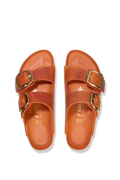 Arizona Big Buckle Burnt Orange Oiled Leather Regular