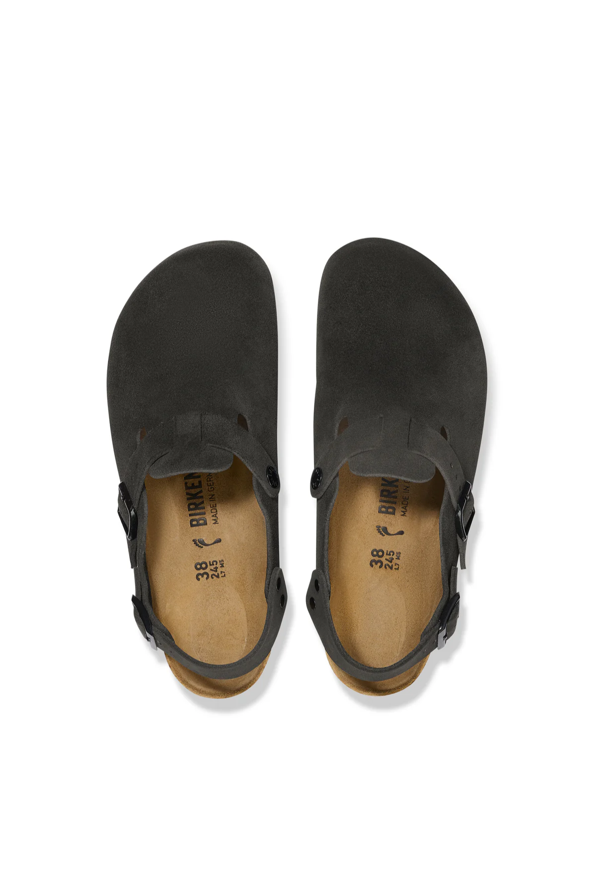 Tokio Black Suede Leather Narrow