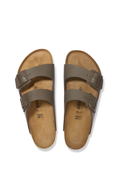 Arizona Concrete Grey Smooth Leather Narrow