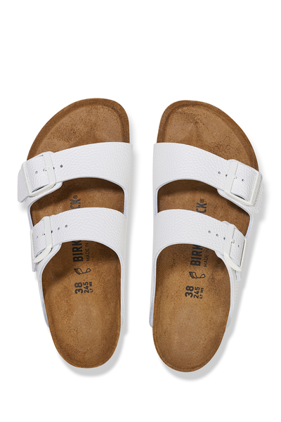Arizona White Smooth Leather Narrow
