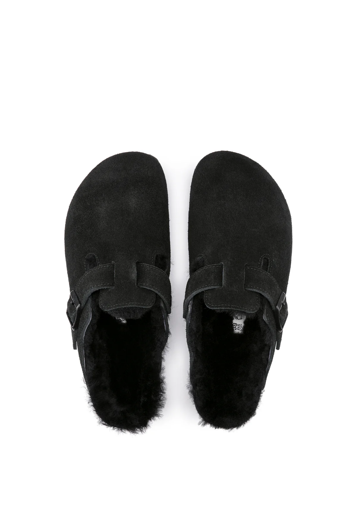 Boston Shearling Black Suede Leather/shearling Regular