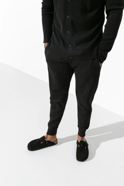 Boston Sfb Black Suede Leather Regular